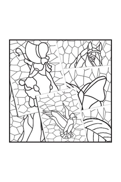 Abka Stained Glass 23*33 - Comfortable Cut Painting