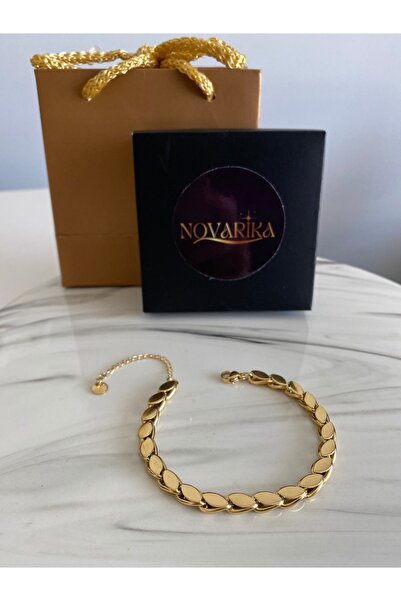 NOVARİKA سوار نسائي من الفولاذ المقاوم للتشويه عالي الجودة بسلسلة الشعير