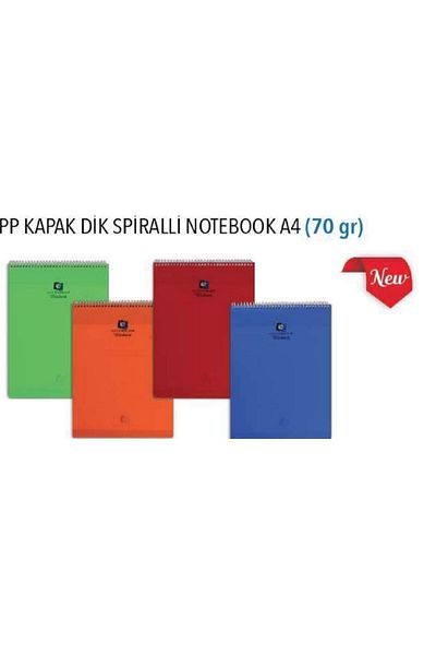 Alex Schoeller Alex Spiral Pp Cover Caiet cu rigle verticale A4 80 coli