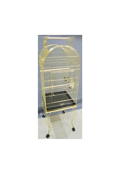 Genel Markalar Sehpalı Papağan Kafesi Gold (51x51x152)