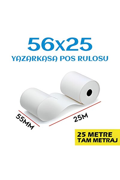 Dora Kağıt 56x25 Termal Pos Rulosu ( 1 Paket-10'lu)
