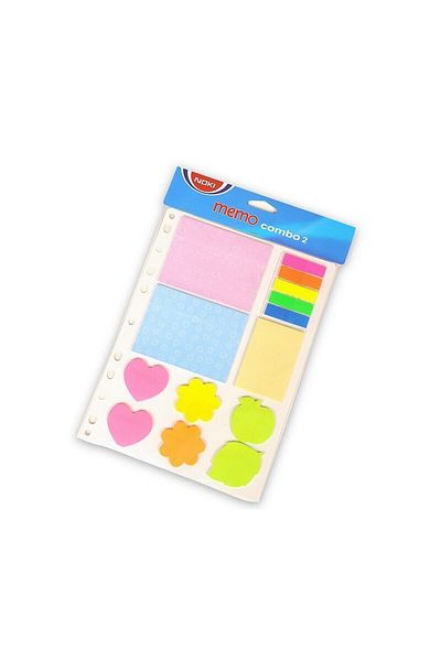 Noki Combo 2 Mixed Shape Sticky Notes 12702 Index
