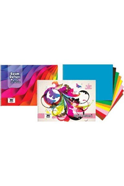 Star 15 Yaprak Spiralli Resim Defteri 17x24 Cm (2 Adet)