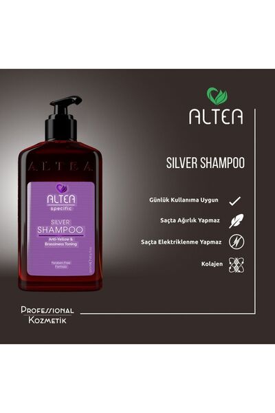 ALTEA شامبو فضي خاص 500 مل - بارد للشعر الأشقر