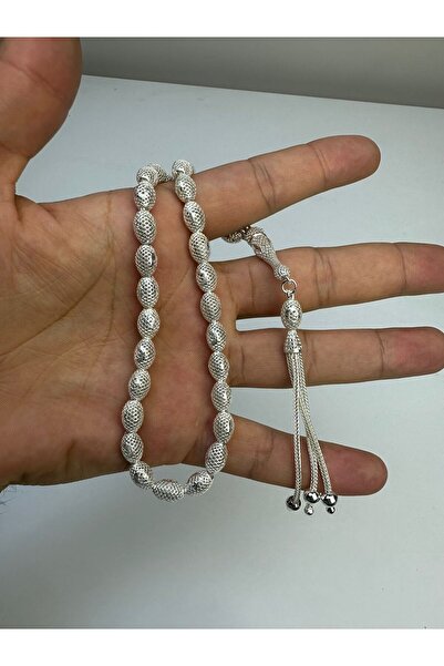 Birinci takı aksesuar El Işçiliği Hafif Ve Şık Fizyon Arpa Kesim Tesbih - 925...