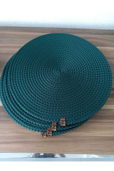 Naspar 4 штуки 32 см зеленого кольору Супла / Американська сервіровка