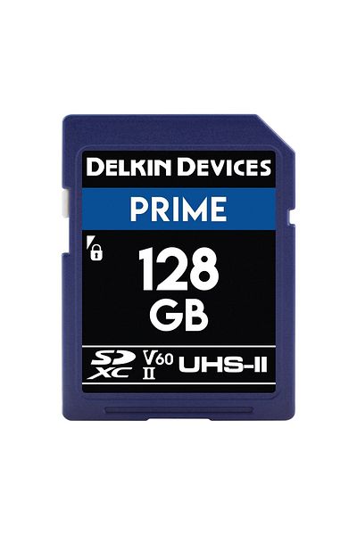 Delkin Devices Prime 128GB UHS-II SDXC 1900x V60 Memory Card