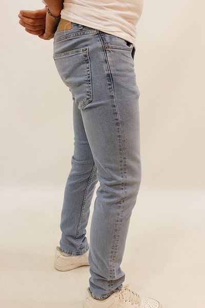 Twister Jeans Panama 727-02 - Мъжки светлосини дънки, светлосиня ликра, тъмна кройка