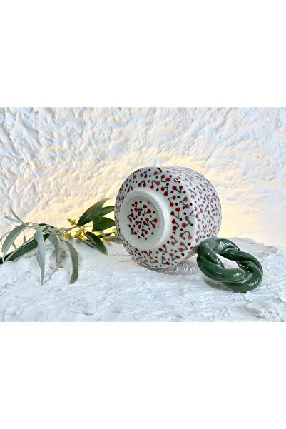 WindArtCeramic el yapımı seramik tasarım kirazli kupa