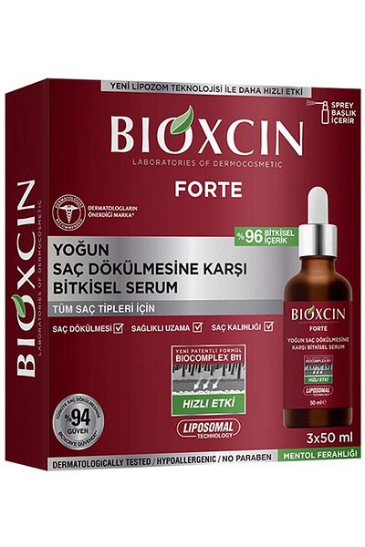 Bioxcin فورت سيروم عشبي للانسكاب المكثف 3 × 50 مل