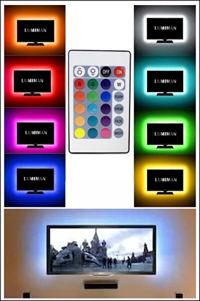 Jetcom Smart Led 10 Metre Sese Duyarlı Kumandalı Bluetooth Ile Telefona Bağlanabilir Yeni Nesil Şerit Led