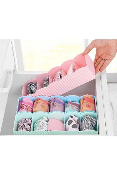 AXE HOME 3 Adet 5 Gözlü Çekmece Içi Çorap Düzenleyici