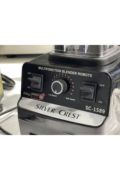 FİAMAK Silver Crest Blender, Cafe Blender, Bar Blender, Buz Kırıcı 4500 Watt