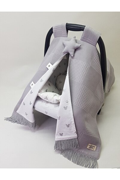 agibaby طقم عربة أطفال مكون من 3 قطع (غطاء عربة الأطفال، وسادة عربة الأطفال، ...