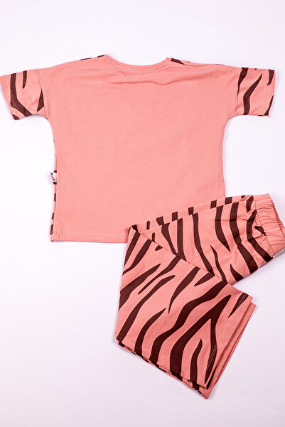 HÇM Zebra Printed Girl's Capri Suit - A83