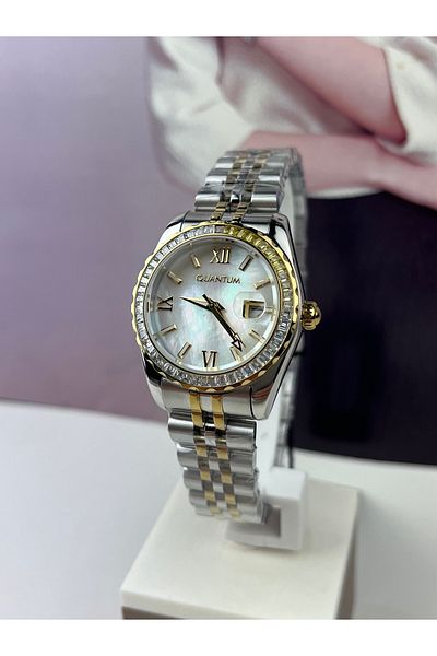 Quantum Baguette Stone Women's Wristwatch - 30mm, 5 Atm, Waterproof