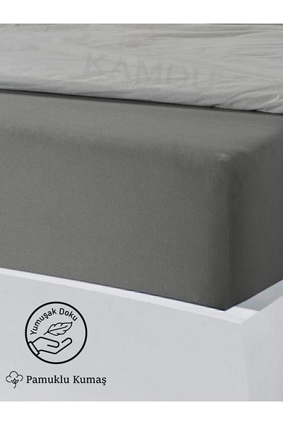 QURRY Premium 100X200 cm Single Ranforce Cotton Elastic Sheet - Pillow Case with Gift
