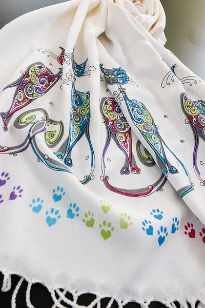 bejamonti Cat Patterned Pareo