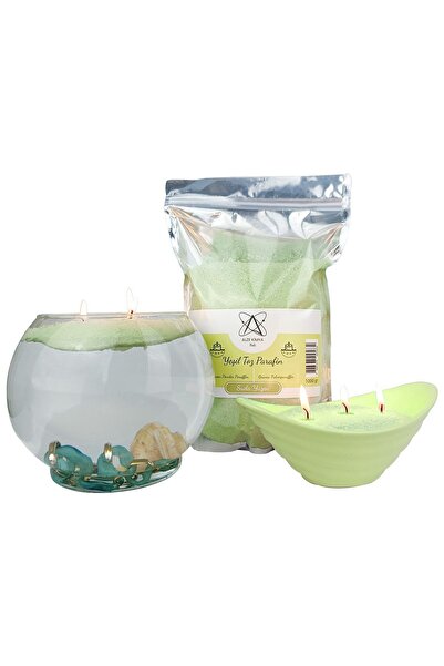 Alze Kimya Hobi Yüzen Toz Mum - Yeşil | Kolay Kullanımlı, Değiştirilebilir Fi...