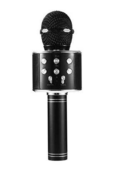 Japanex İndirim Durağı Renkli Kareoke Mikrofon-SİYAH-