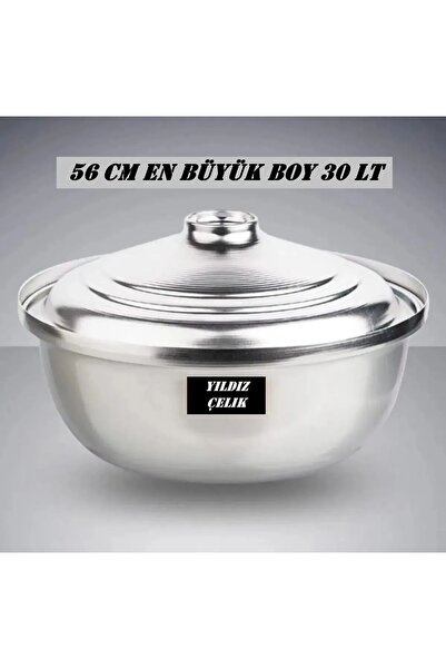 Yıldız çelik Eloksallı Kararmaz Alüminyum Salça Aşure Kavurma Sos Helvane Ten...