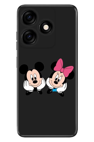 TECNO Spark 10c - Spark 10 4g Kılıf Silikon Desenli Minnie Mickey