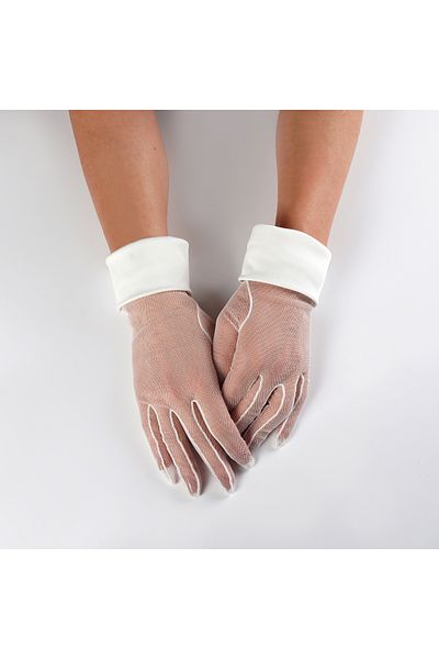 SeddA Bridal Invitation Prom Party Gloves - Off-White Cuffed
