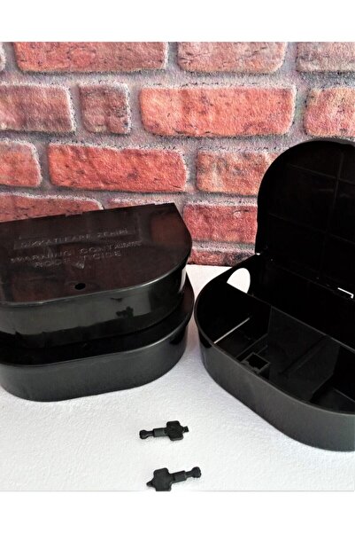 Doğalsan Tarım Fare Istasyonu 5 Adet Fare Kabı Fare Yem Kabı Fare Zehir Kabı ...