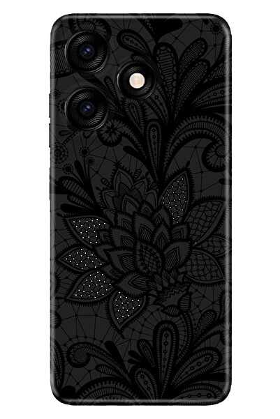 TECNO Spark 10c - Spark 10 4g Kılıf Silikon Desenli Mandala Gül