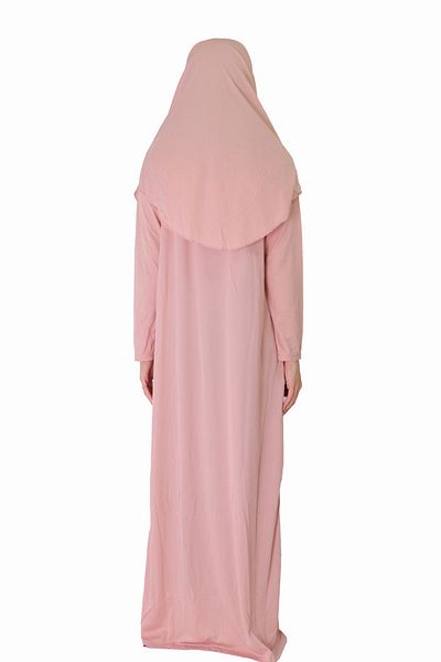 ZEHRANAZ NAMAZ ELBİSESİ Powder Zippered Prayer Dress