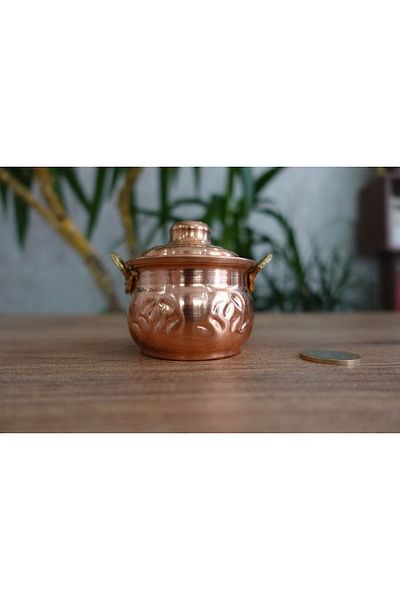 antepistachios Tiny Copper Pot - Miniature Figurine