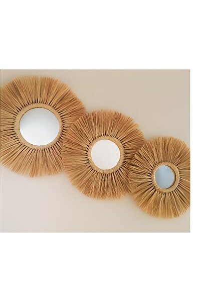 ESA AKSESUAR Rafya Ayna 3 Lü Set - Esa