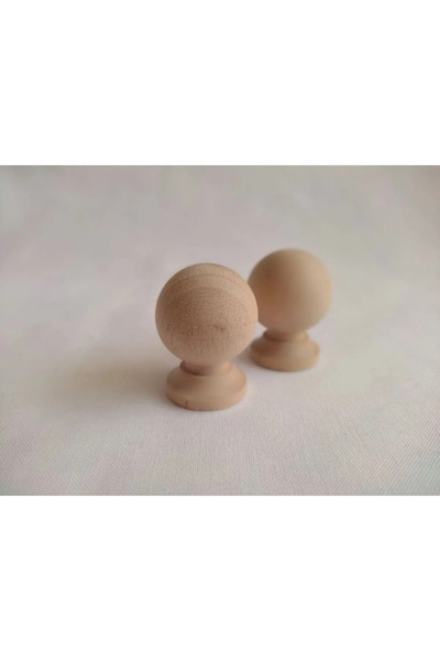 NİRVANA WOOD Ahşap Küre Kulp Lüks Country Mutfak Mobilya Dolap Çekmece Kulbu