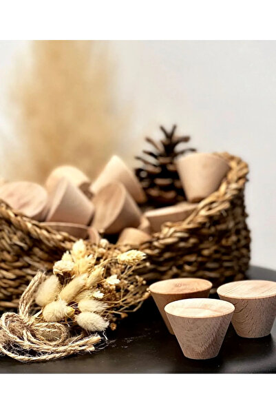 NİRVANA WOOD Ahşap Kulp Tıpa Lüks Country Dekoratif Mutfak Mobilya Dolap Çekm...