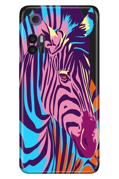 TCL 30 - 30 Plus Case Silicone Moderna Illustrated Patterned Zebra