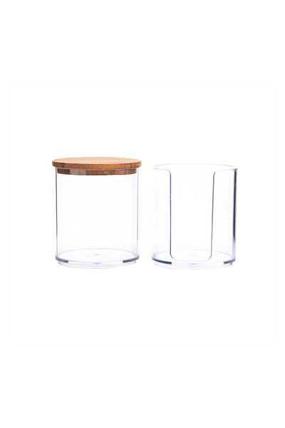 Mudo Home Suport din bumbac cu două straturi cu capac din lemn