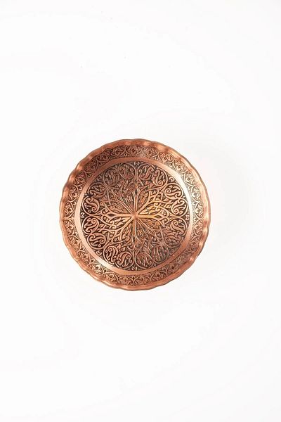 GABAALTI Gaziantep Copper Snack Bowl - Nuts (12CM x 2.5CM)