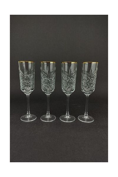 Paşabahçe Timeless Golden Touch Glass 175 Cc Set of 4