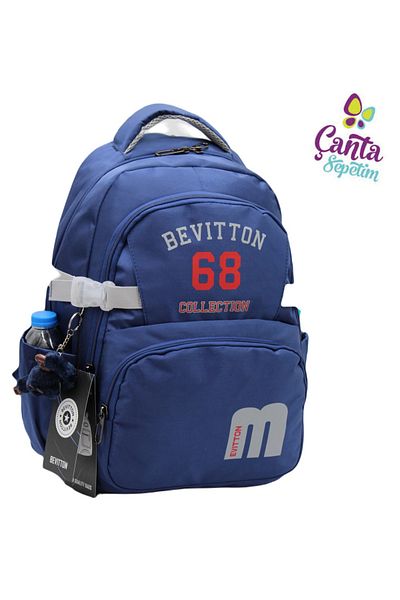 Bevitton Geantă de școală și călătorie unisex - țesătură impermeabilă personalizată