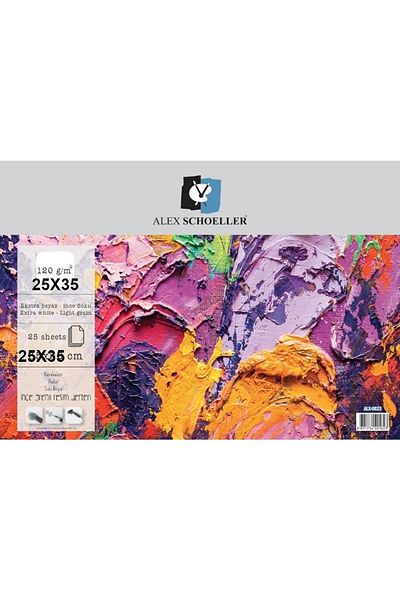 Alex Schoeller Plastic Tear-Free Cover Picture Notebook 25x35 Cm 120 Gr 25 Yp
