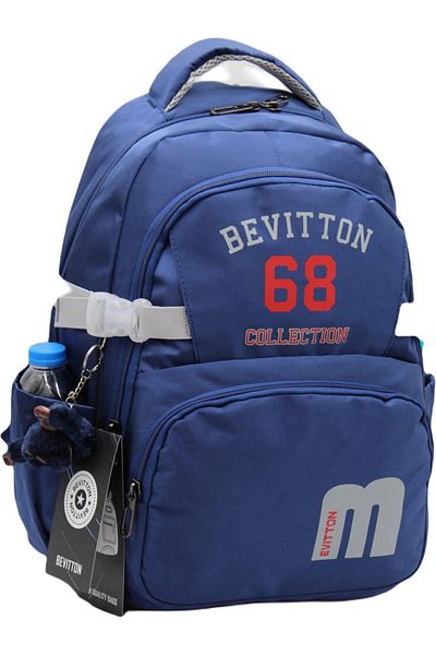 Bevitton Geantă de școală și călătorie unisex - țesătură impermeabilă personalizată