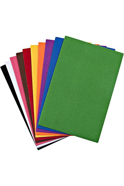 Nova Color Felt 50X70 Adhesive Mixed 10 Pack Set