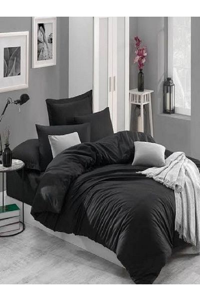 uykulife home collection UYKULIFE Set cuvertură de pilota unică neagră