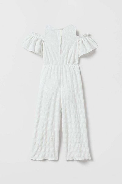 Zeyder Kids Girl's Strappy Scalloped Jumpsuit