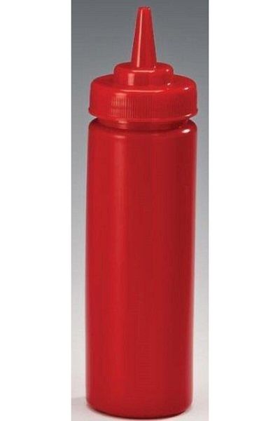Zicco Sauce Bowl, Ketchup-Mayonnaise-Mustard Dispenser 350 Cc Red