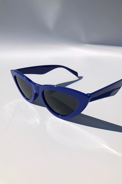 DSN Blue Cat Eye Women's Sunglasses
