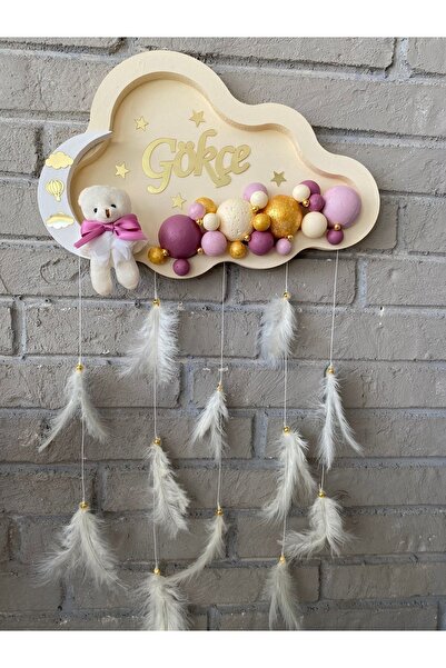 NeşeliAtölyem Bubble Ayıcıklı Bebek Kapı ve Duvar Süsü Kişiye Özel