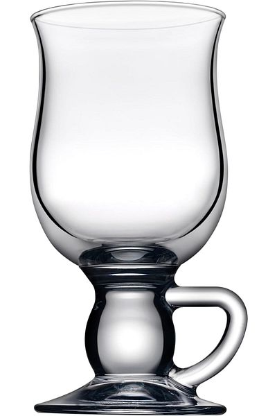 Paşabahçe Irish Coffee Glass with Handle, Plain, 270 ml, 2 Pieces