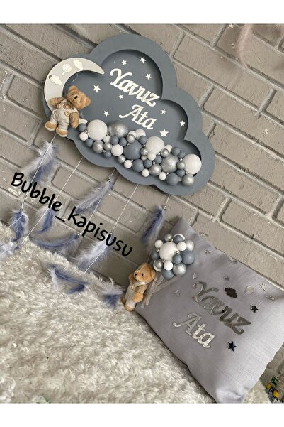 NeşeliAtölyem Bubble Bebek Kapı Süsü - Yastık - 20 Magnet
