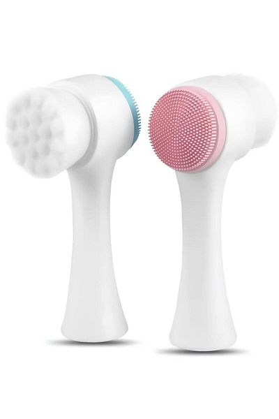 HİROS'H Double Sided Skin Cleansing Brush - Hammer Style